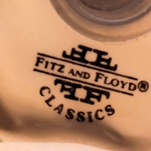 Fitz Floyd Jolly Ole Saint Nick Salt Shaker Green Ceramic Gift Bag - Picture 9 of 9